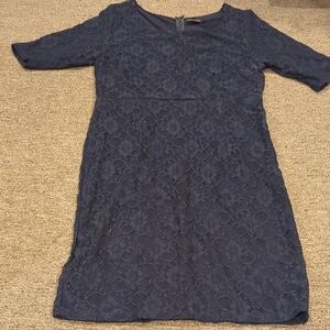 Mikarose Navy Blue Elegant Dress